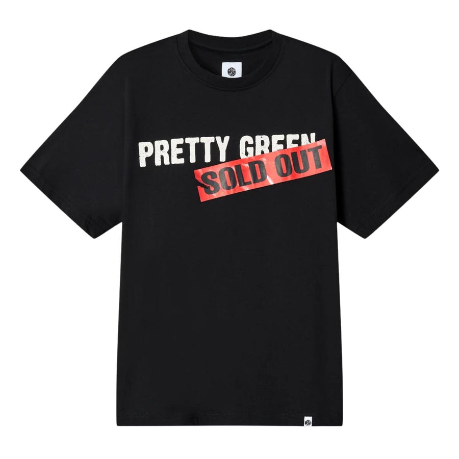Pretty Green Sold Out Logo Black T-Shirt