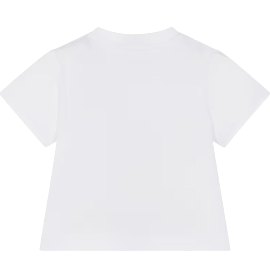 Moschino Baby Teddy Bear Cotton Jersey White T-Shirt
