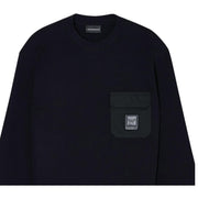 Emporio Armani Logo Patch Black Sweatshirt