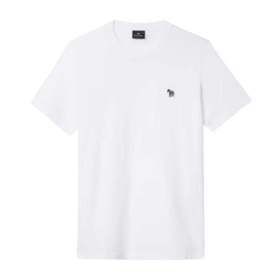 Paul Smith Zebra Logo White Cotton T-Shirt