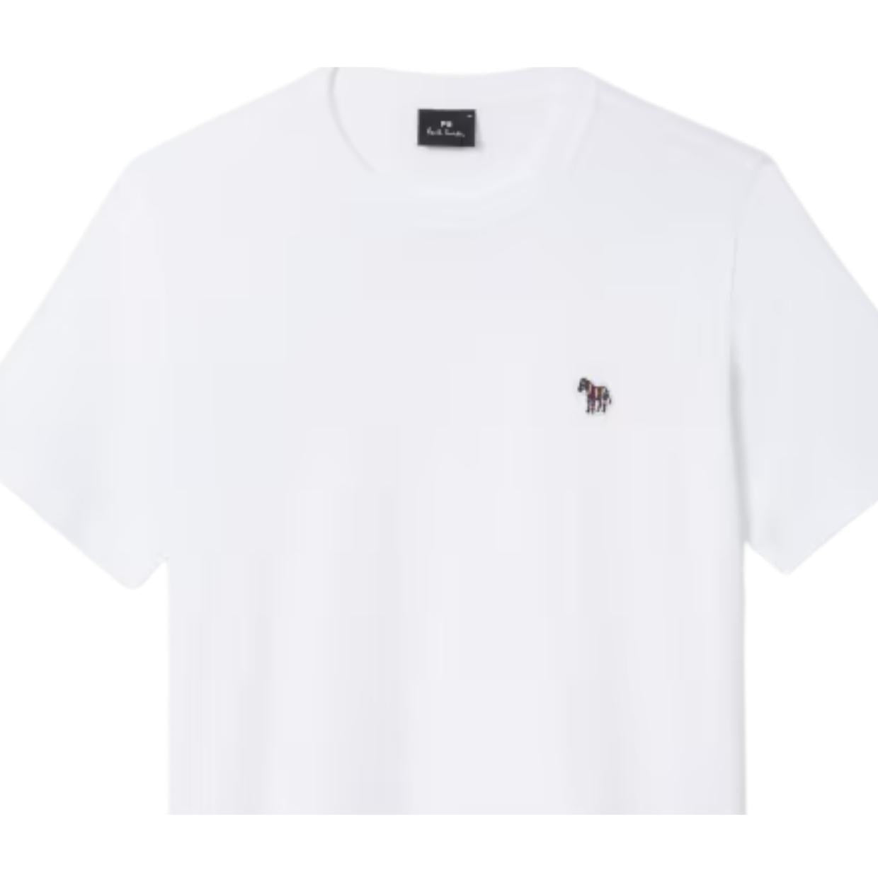 Paul Smith Zebra Logo White Cotton T-Shirt