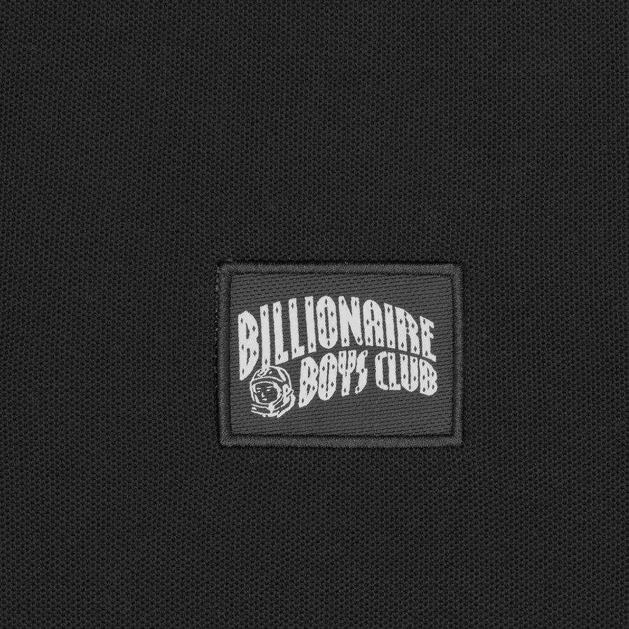 Billionaire Boys Club Woven Patch Arch Logo Black Polo Shirt