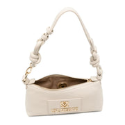 Love Moschino Gold-Tone Logo Knotted Strap Ivory Shoulder Bag