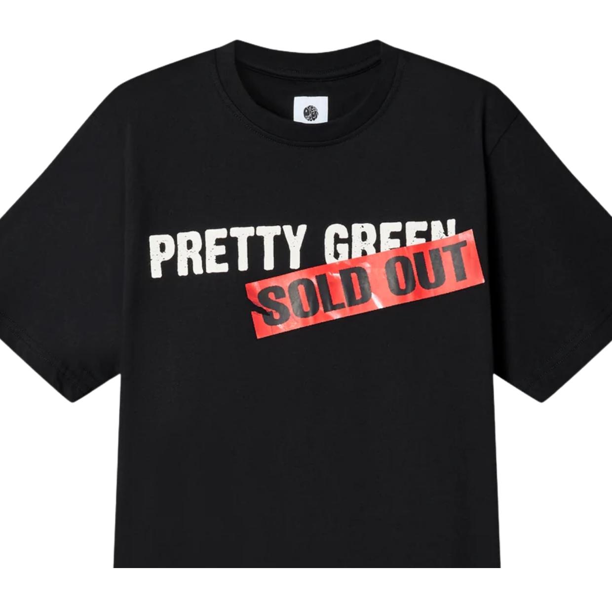Pretty Green Sold Out Logo Black T-Shirt
