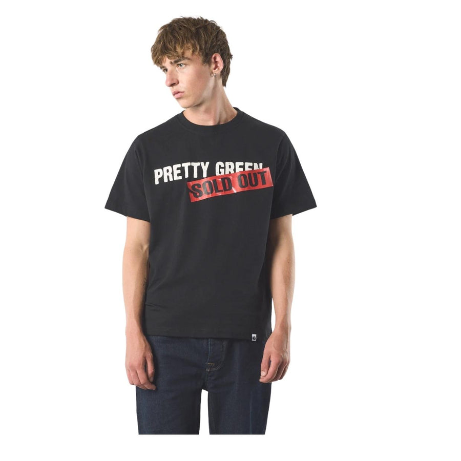 Pretty Green Sold Out Logo Black T-Shirt