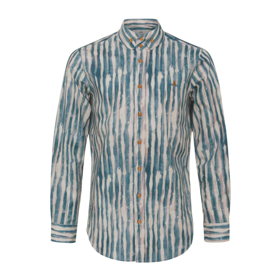 Vivienne Westwood 2 Button Krall Painted Stripes Shirt