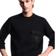 Emporio Armani Logo Patch Black Sweatshirt