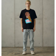 ICECREAM Cone Man Regular Fit Black T-Shirt
