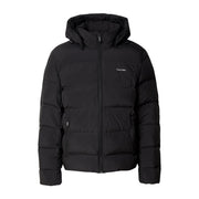 Calvin Klein Bonded Channel Black Hood Down Jacket