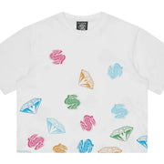 Billionaire Boys Club Diamonds & Dollars Jumble White T-Shirt