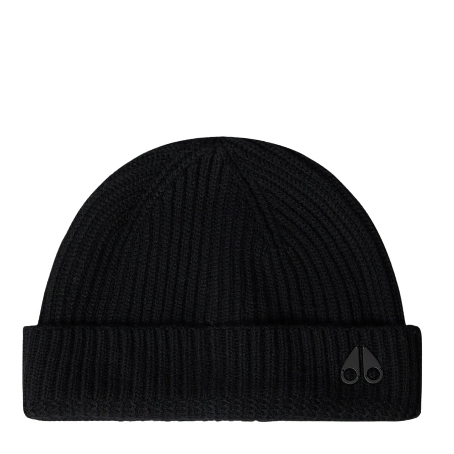 Moose Knuckles Black Trimble Beanie