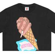 ICECREAM Cone Man Regular Fit Black T-Shirt