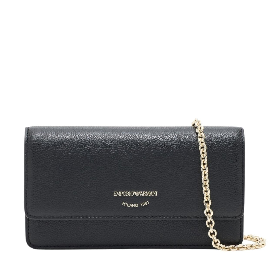 Emporio Armani Mini Tumbled Leather Crossbody Bag