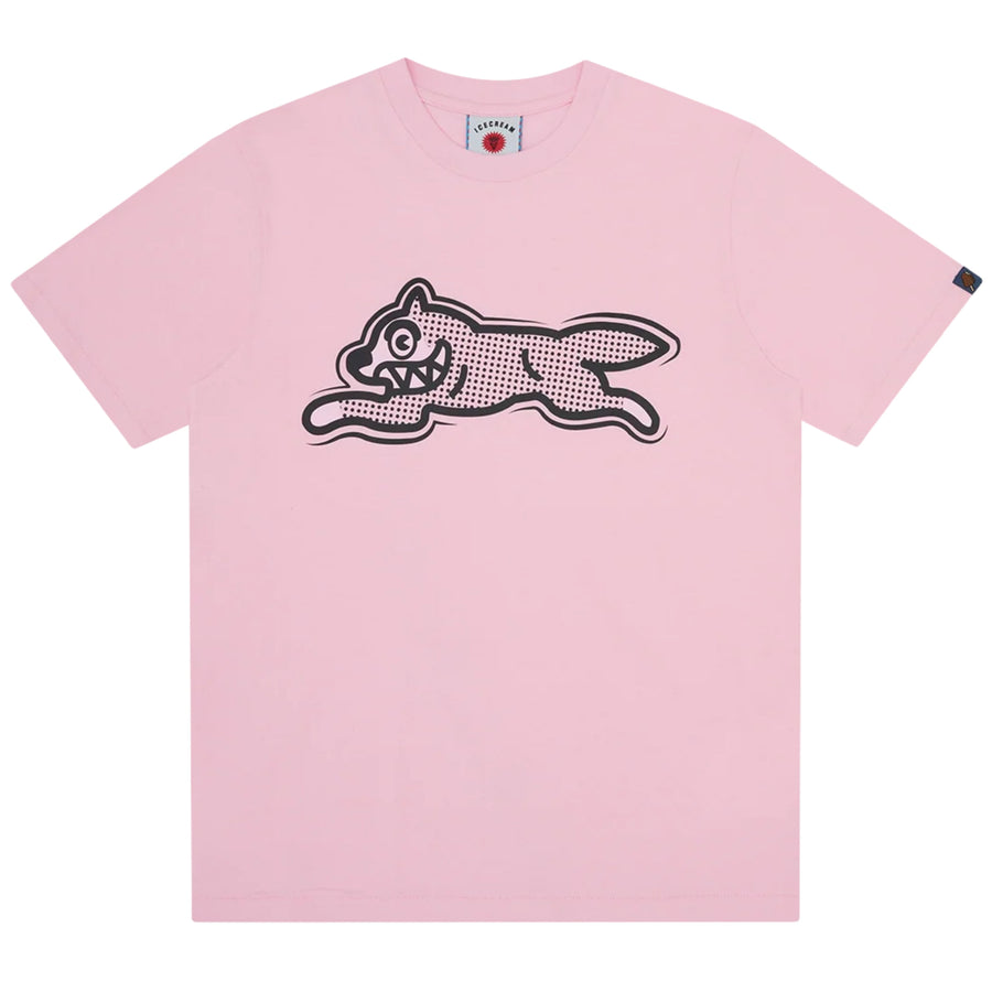 ICECREAM Half Tone Running Dog Pink T-Shirt