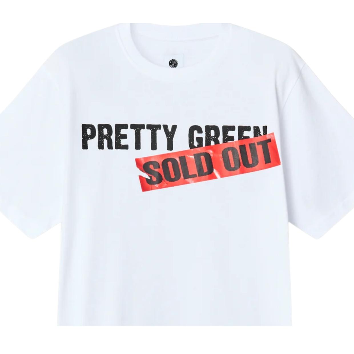 Pretty Green Sold Out Logo White T-Shirt