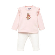 Moschino Baby Teddy Bear Ruffle T-Shirt & Legging Set