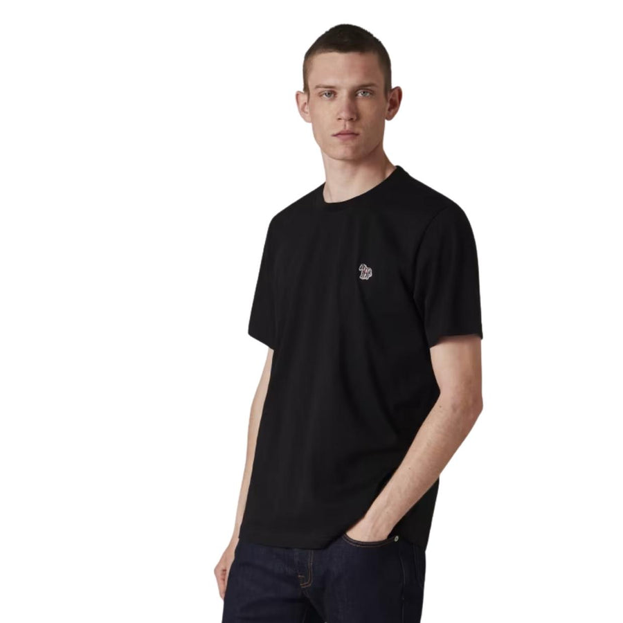 Paul Smith Zebra Logo Black Cotton T-Shirt