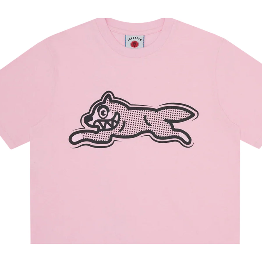 ICECREAM Half Tone Running Dog Pink T-Shirt