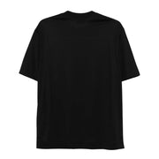 Emporio Armani Logo Patch Lyocell-Blend Black T-Shirt