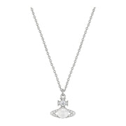 Vivienne Westwood Platinum White Ondina Pendant