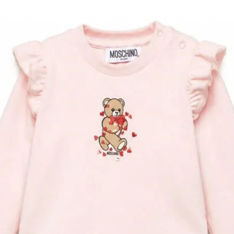 Moschino Baby Teddy Bear Ruffle T-Shirt & Legging Set