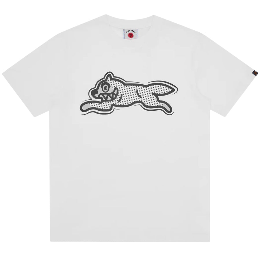 ICECREAM Half Tone Running Dog White T-Shirt