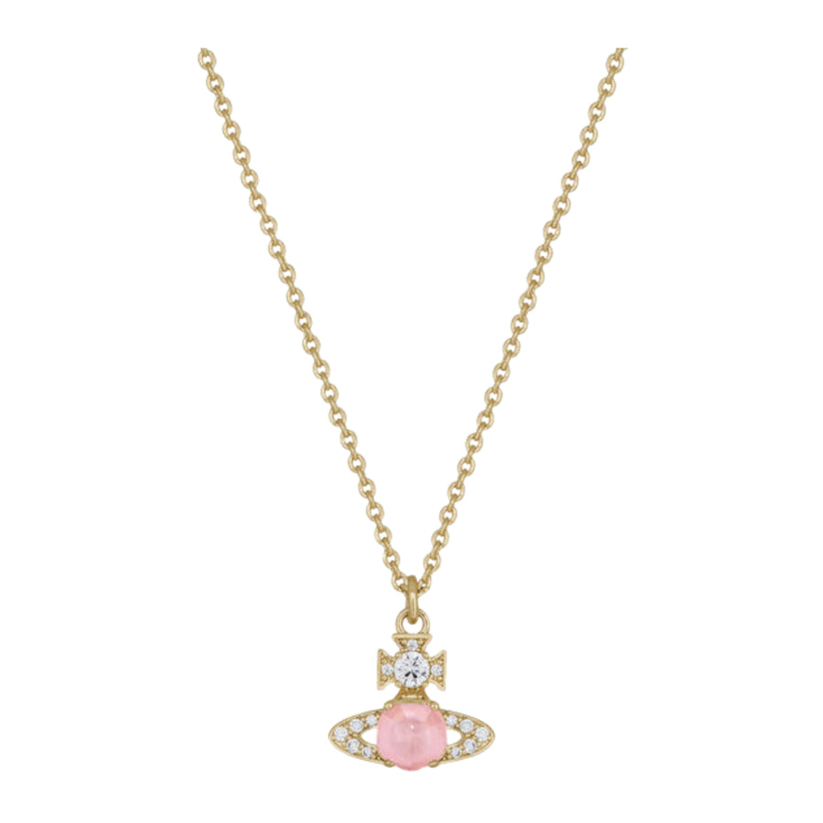 Vivienne Westwood Gold Pink Ondina Pendant