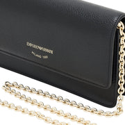 Emporio Armani Mini Tumbled Leather Crossbody Bag
