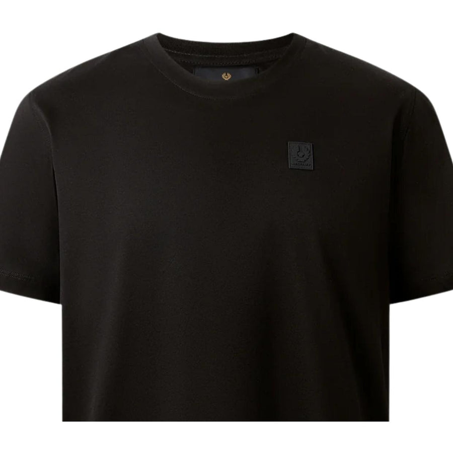Belstaff Mercerised Cotton Steel Black T-Shirt