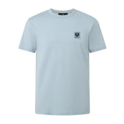 Belstaff Cotton Jersey Patch Logo Mist Blue T-Shirts