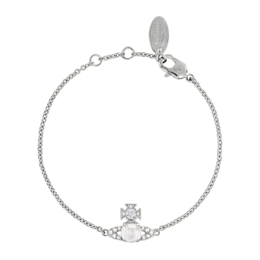 Vivienne Westwood Platinum White Ondina Bracelet
