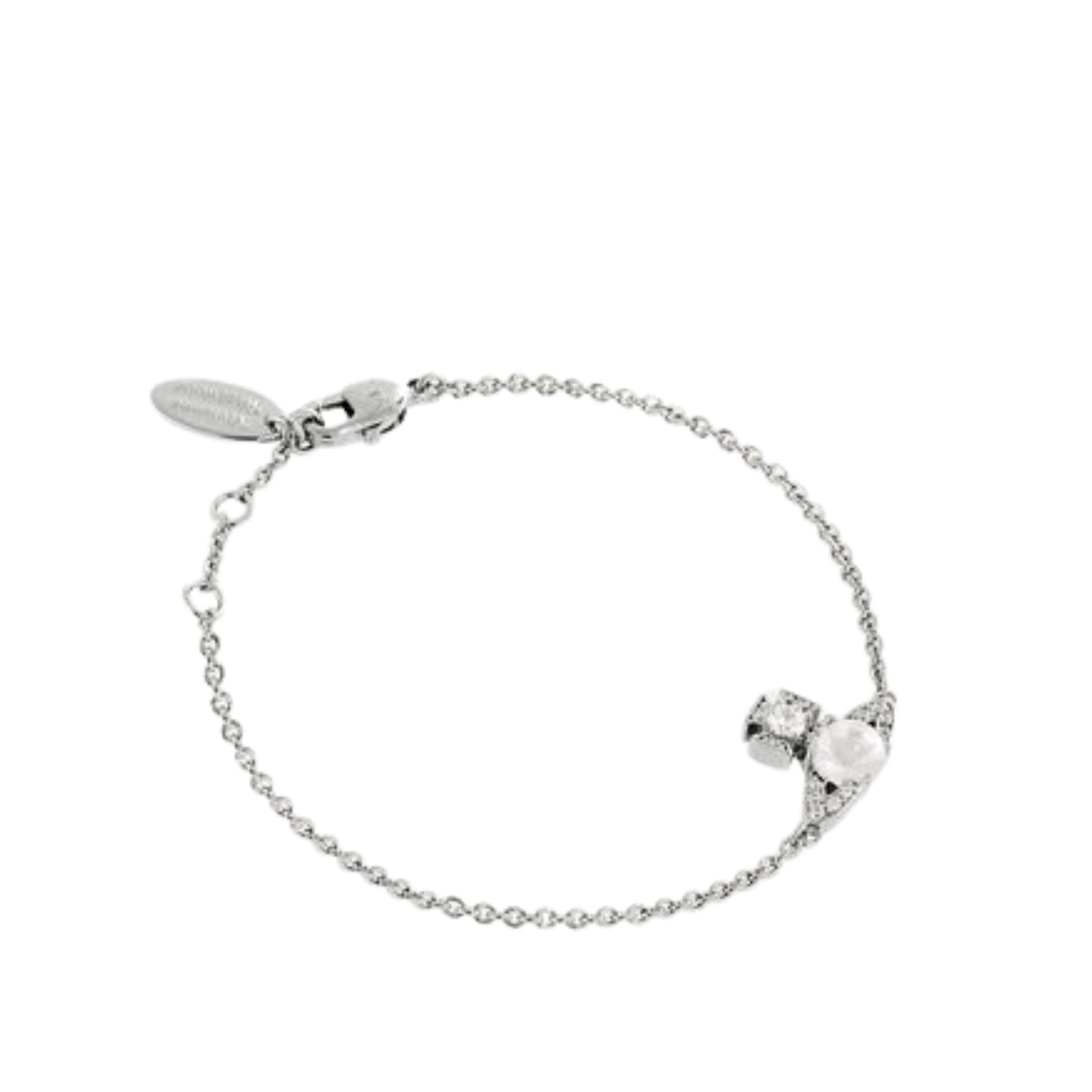 Vivienne Westwood Platinum White Ondina Bracelet