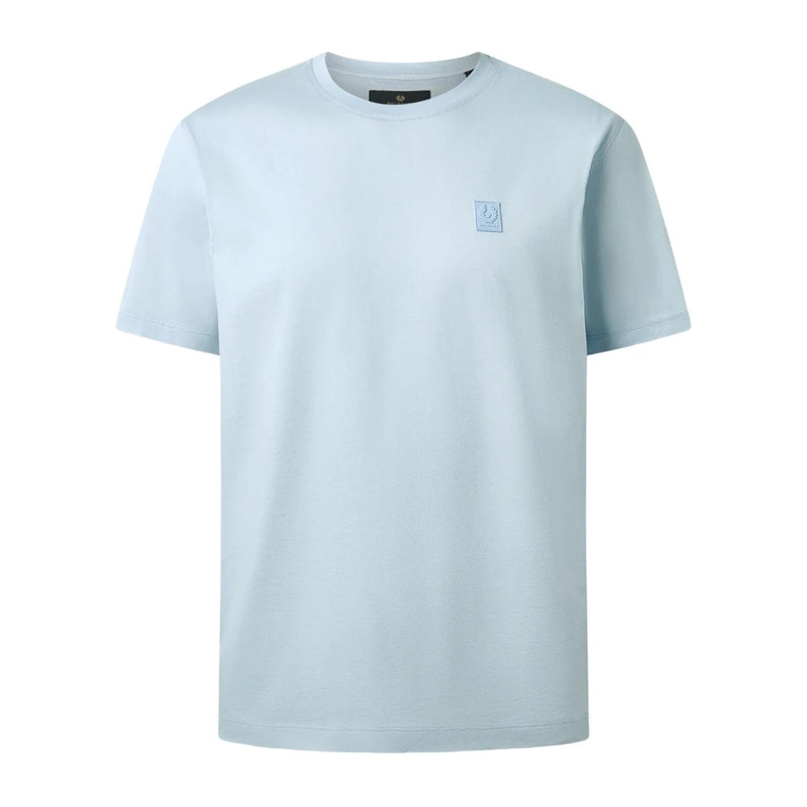 Belstaff Mercerised Cotton Steel Sky Blue T-Shirt