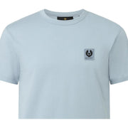 Belstaff Cotton Jersey Patch Logo Mist Blue T-Shirts