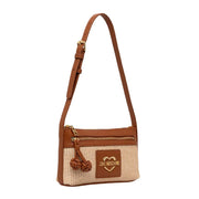 Love Moschino Straw Beige Shoulder Bag