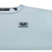 Belstaff Cotton Jersey Patch Logo Mist Blue T-Shirts