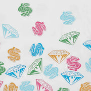 Billionaire Boys Club Diamonds & Dollars Jumble White T-Shirt