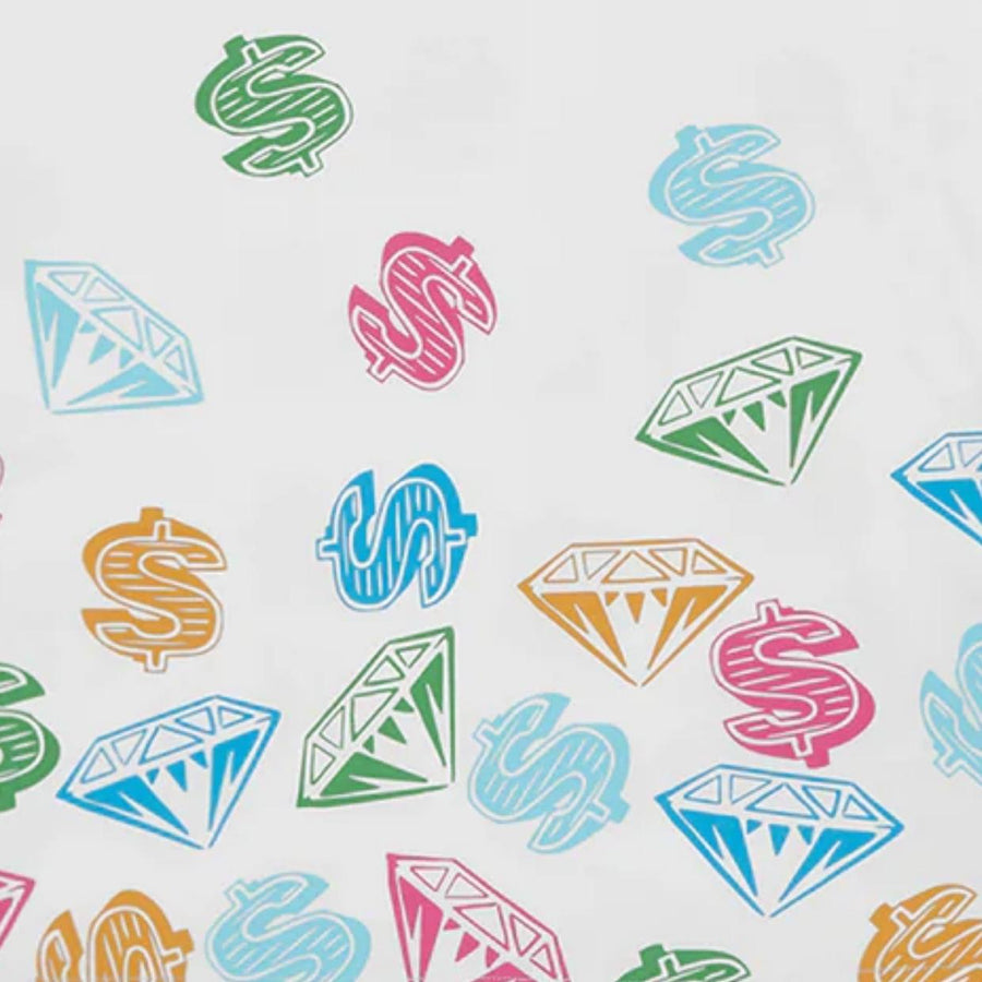 Billionaire Boys Club Diamonds & Dollars Jumble White T-Shirt