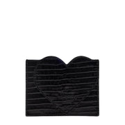 Vivienne Westwood Black Croc Heart Card Holder