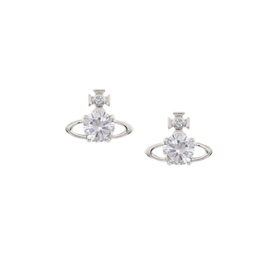 Vivienne Westwood Platinum White Reina Earrings