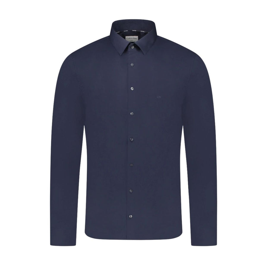 Calvin Klein Slim Fit Poplin Medieval Blue Shirt