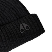 Moose Knuckles Black Trimble Beanie