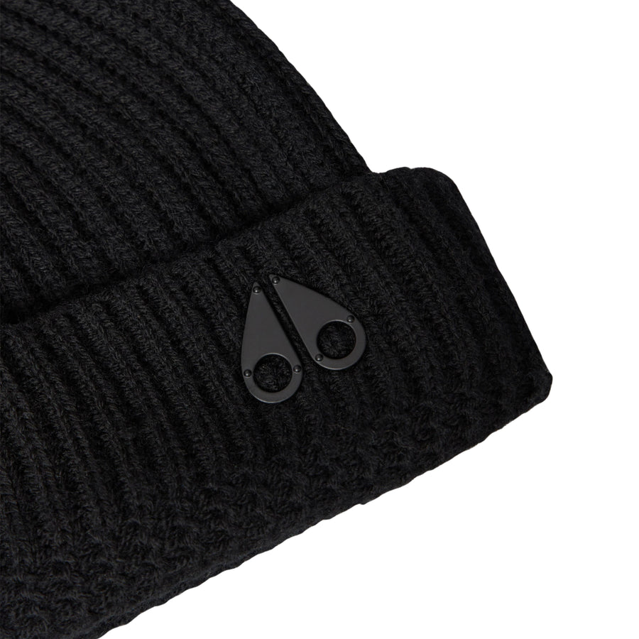 Moose Knuckles Black Trimble Beanie