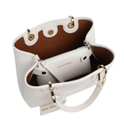 Emporio Armani Deer Print White Small Tote Bag