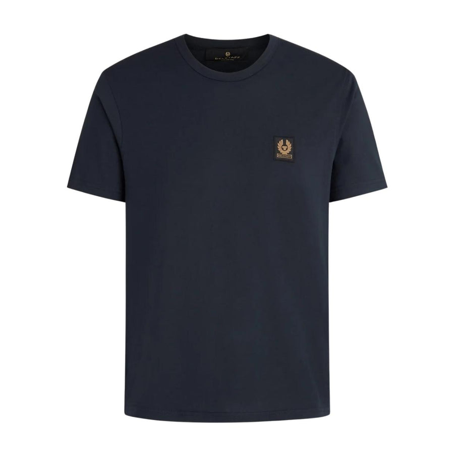 Belstaff Cotton Jersey Patch Logo Dark Ink Navy T-Shirts
