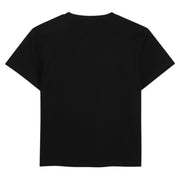 BOSS Kids Logo Patch Cotton Jersey Black T-Shirt