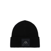 Moose Knuckles Large Logo Black Beanie