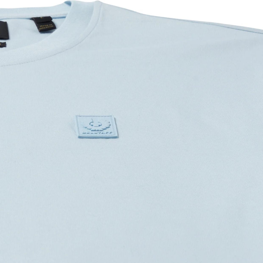 Belstaff Mercerised Cotton Steel Sky Blue T-Shirt