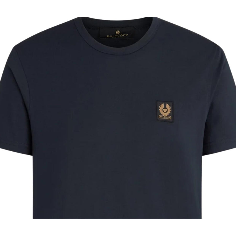 Belstaff Cotton Jersey Patch Logo Dark Ink Navy T-Shirts