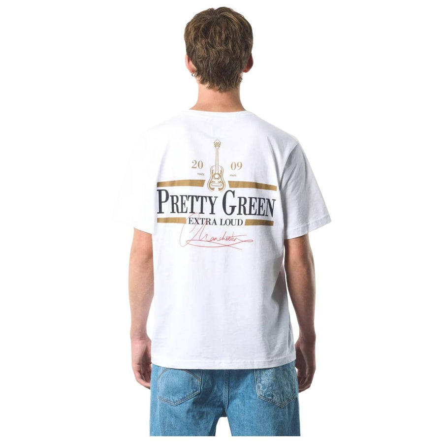 Pretty Green Soft Cotton Jersey White T-Shirt